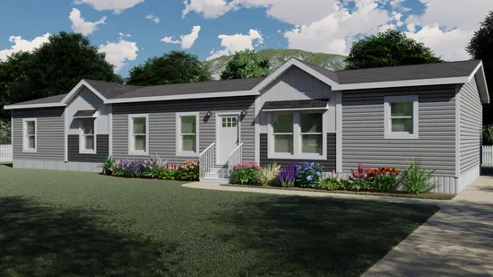 The THE FARMHOUSE BREEZE Exterior. This Manufactured Mobile Home features 4 bedrooms and 2 baths.