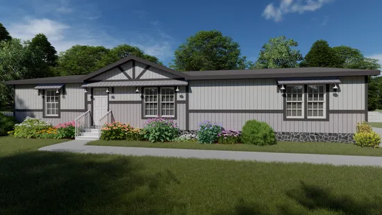 The THE IDALOU Exterior. This Manufactured Mobile Home features 3 bedrooms and 2 baths.
