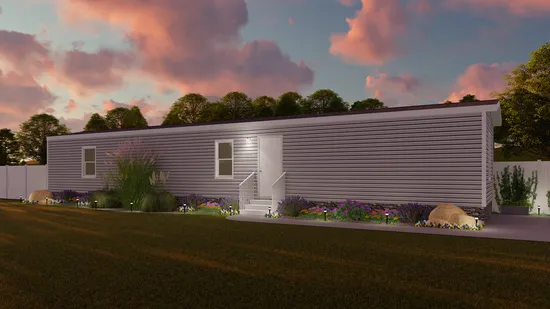 The ELATION Exterior. This Manufactured Mobile Home features 3 bedrooms and 2 baths.