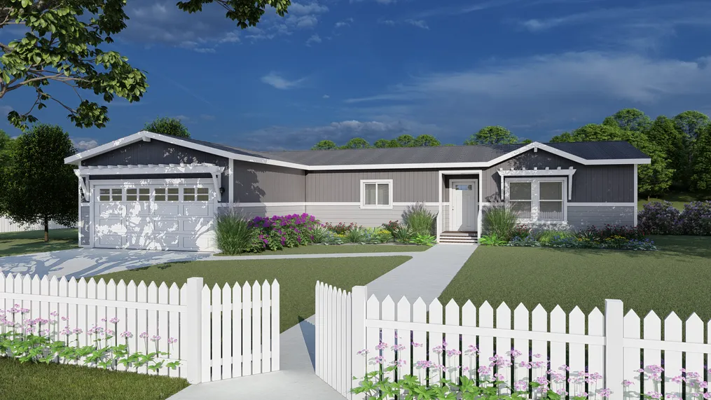 The CORONADO 2462A CrossMod Trellis Exterior. This Manufactured Mobile Home features 3 bedrooms and 2 baths.