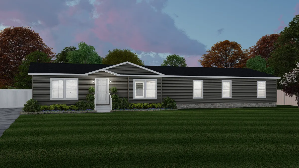 The LEGACY 416 Exterior. This Manufactured Mobile Home features 4 bedrooms and 2 baths.