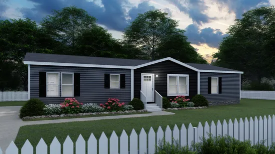 The DIAMOND Exterior. This Manufactured Mobile Home features 3 bedrooms and 2 baths.