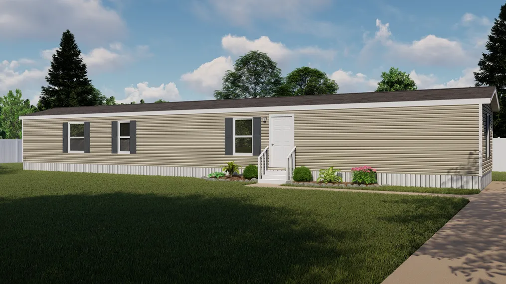 The THE POWERHOUSE Exterior. This Manufactured Mobile Home features 3 bedrooms and 2 baths.