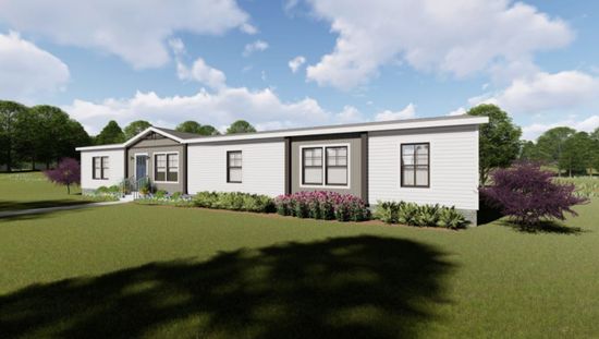The NELLIE Exterior. This Manufactured Mobile Home features 4 bedrooms and 2 baths.