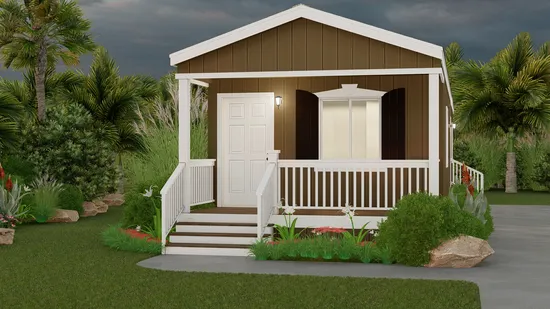 The GPII 1436-1B PISMO Exterior. This Manufactured Mobile Home features 1 bedroom and 1 bath.