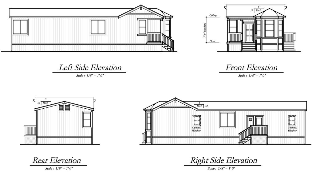The MORRO BAY 20563-A Exterior. This Manufactured Mobile Home features 3 bedrooms and 2 baths.