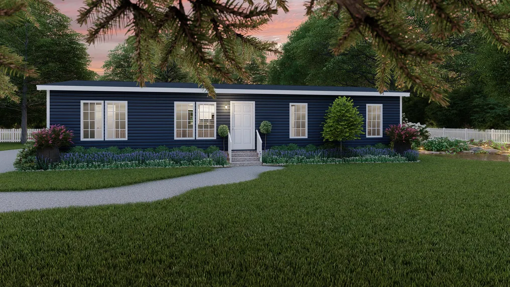 The THE ELITE 52 Exterior. This Manufactured Mobile Home features 3 bedrooms and 2 baths.