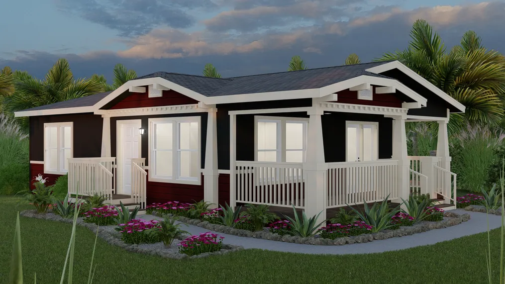 The GPII 2433-2A SANTA ROSA Exterior. This Manufactured Mobile Home features 2 bedrooms and 1 bath.