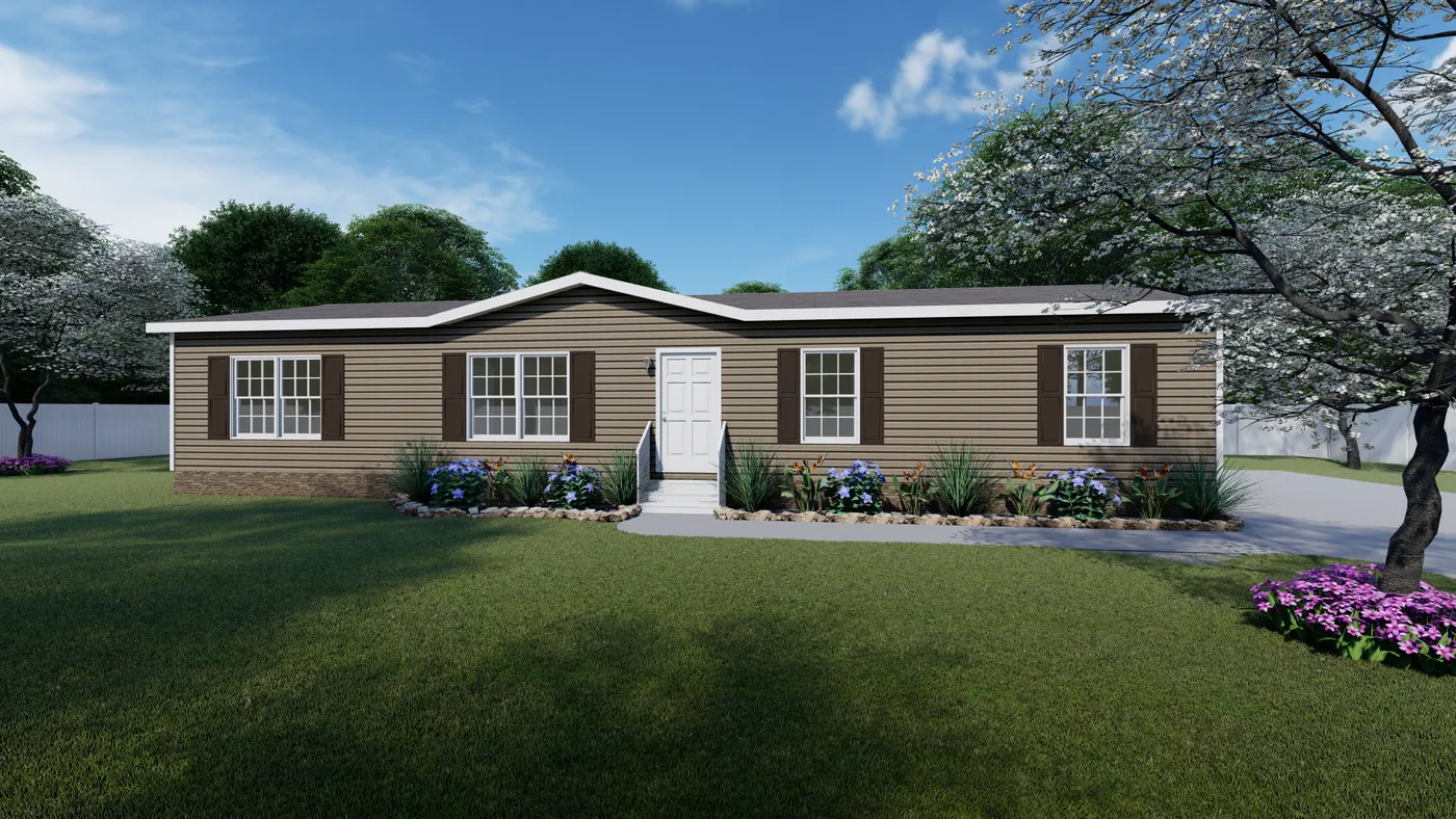 The THE VILLETTE Exterior. This Manufactured Mobile Home features 3 bedrooms and 2 baths.
