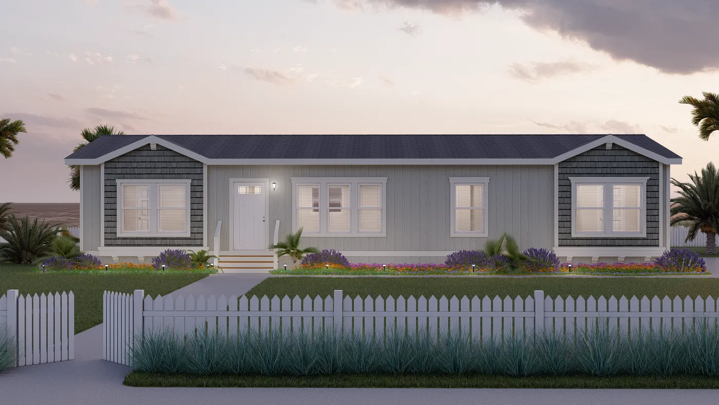 The CORONADO 2458C Exterior. This Manufactured Mobile Home features 3 bedrooms and 2 baths.