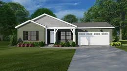 The KEENELAND Exterior. This Manufactured Mobile Home features 3 bedrooms and 2 baths.