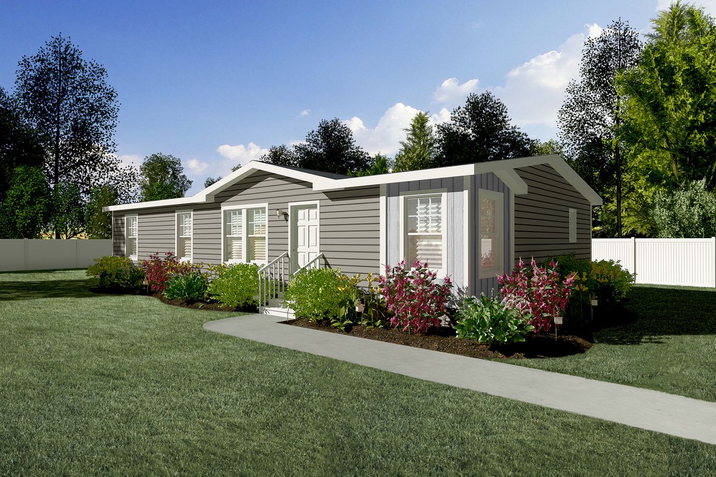 The MEADOW RD 5228-MS016 SECT Exterior. This Manufactured Mobile Home features 3 bedrooms and 2 baths.