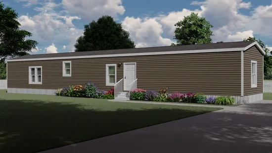 The THE ANNIVERSARY FARMHOUSE Exterior. This Manufactured Mobile Home features 3 bedrooms and 2 baths.