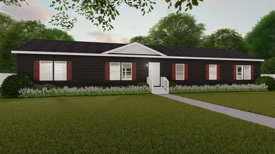 The VESUVIUS 7628-656 Exterior. This Manufactured Mobile Home features 4 bedrooms and 2 baths.