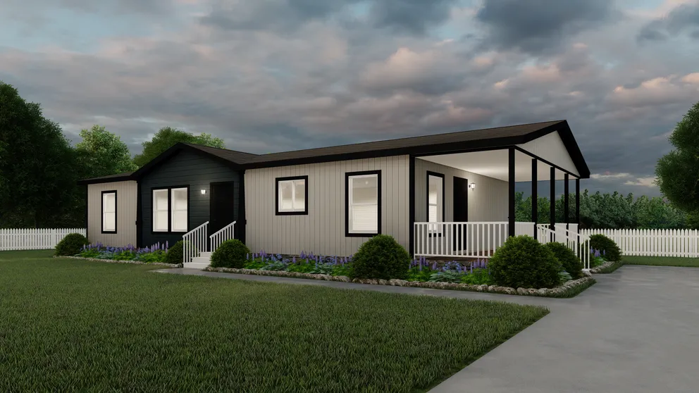 The K2750A Exterior. This Manufactured Mobile Home features 3 bedrooms and 2 baths.