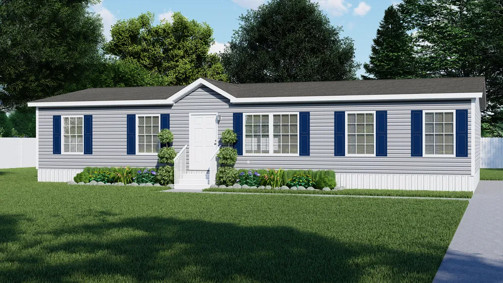 The ULTRA BREEZE 52 Exterior. This Manufactured Mobile Home features 3 bedrooms and 2 baths.