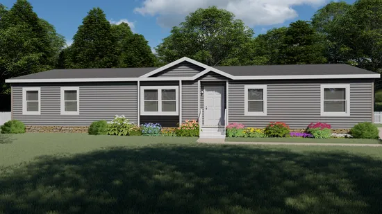 The THE CASCADE Exterior. This Manufactured Mobile Home features 4 bedrooms and 2 baths.