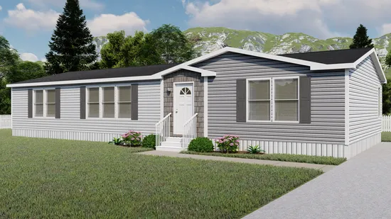 The HUDSON 6028-1680 Exterior. This Manufactured Mobile Home features 3 bedrooms and 2 baths.