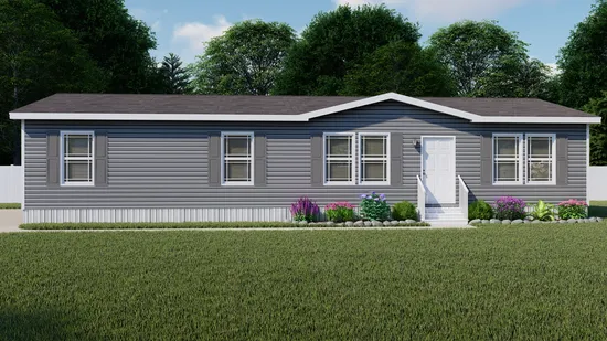 The CLASSIC 56D Exterior. This Manufactured Mobile Home features 3 bedrooms and 2 baths.