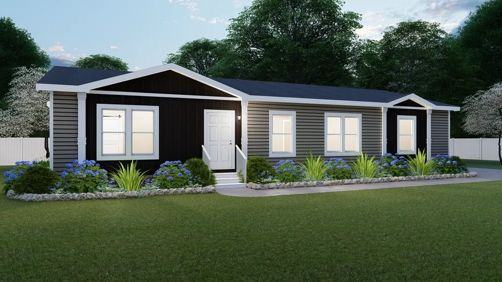 The THE TAHOE Exterior. This Manufactured Mobile Home features 3 bedrooms and 2 baths.