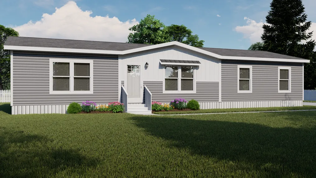 The THE RESERVE 60 Exterior. This Manufactured Mobile Home features 3 bedrooms and 2 baths.