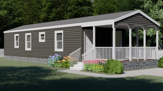 The THE SILO Exterior. This Manufactured Mobile Home features 2 bedrooms and 1 bath.