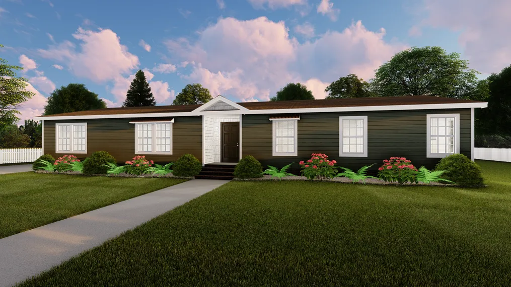 The FREEDOM FARM HOUSE 4BR 32X70 Exterior. This Manufactured Mobile Home features 4 bedrooms and 2.5 baths.