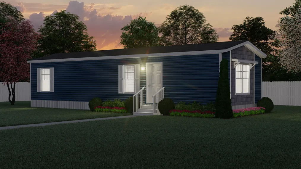 The 3008 ADVANTAGE PLUS 4816 Exterior. This Manufactured Mobile Home features 2 bedrooms and 1 bath.
