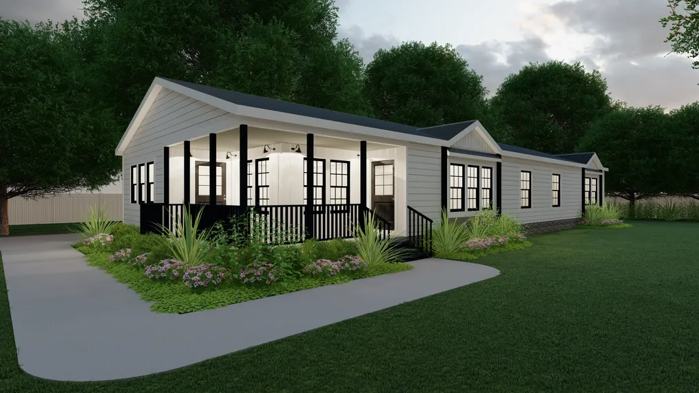 The THE LULABELLE Exterior (MH Advantage). This Manufactured Mobile Home features 4 bedrooms and 3 baths.