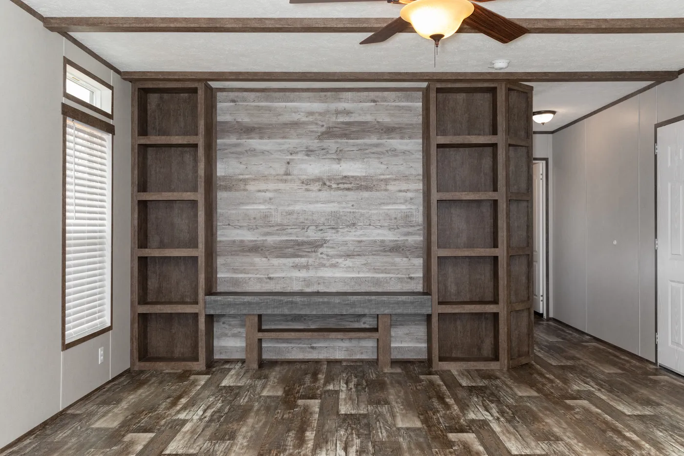 The THE ANNIVERSARY 68 Exterior. This Manufactured Mobile Home features 2 bedrooms and 2 baths.
