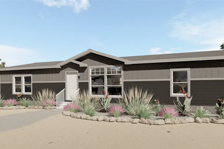 The K2760A Exterior. This Manufactured Mobile Home features 3 bedrooms and 2 baths.