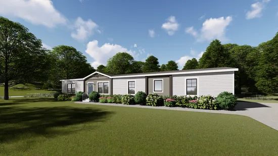 The FARMHOUSE 4 Exterior. This Manufactured Mobile Home features 4 bedrooms and 2 baths.