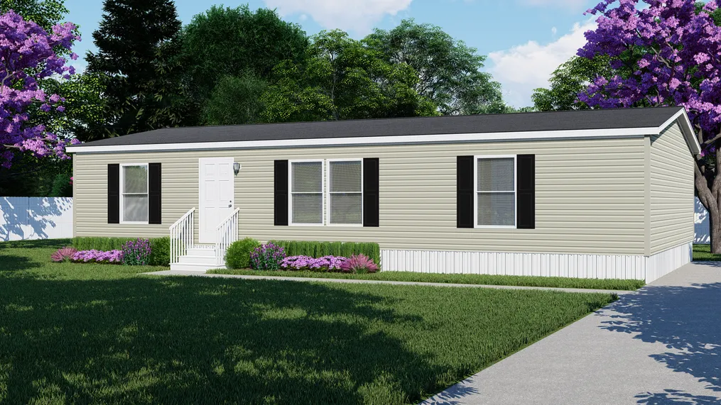 The AMETHYST Exterior. This Manufactured Mobile Home features 3 bedrooms and 2 baths.