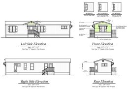 The ECO 1556-A Exterior. This Manufactured Mobile Home features 2 bedrooms and 2 baths.