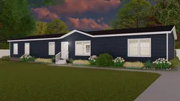 The 4621 "THE CHARLESTON" 7628 Exterior. This Manufactured Mobile Home features 4 bedrooms and 2 baths.