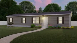 The THE ELITE 60 Exterior. This Manufactured Mobile Home features 4 bedrooms and 2 baths.