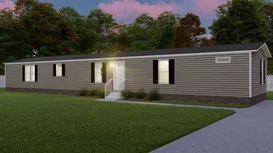 The THE ANNIVERSARY 18 4 BR Exterior. This Manufactured Mobile Home features 4 bedrooms and 2 baths.