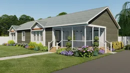 The 3442 CAROLINA SOUTHERN COMFORT Exterior. This Modular Home features 3 bedrooms and 2 baths.