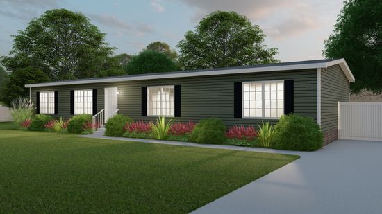 The THE TREYBURN Exterior. This Manufactured Mobile Home features 3 bedrooms and 2 baths.