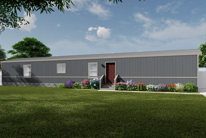 The K1676H Exterior. This Manufactured Mobile Home features 3 bedrooms and 2 baths.