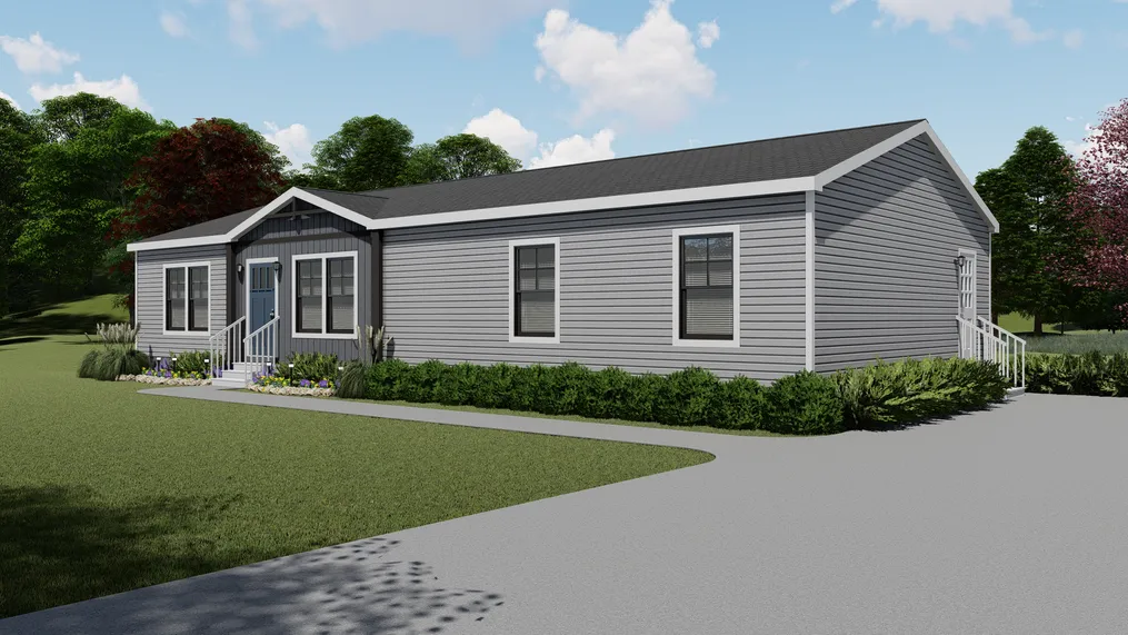 The FARMHOUSE 3 Exterior. This Manufactured Mobile Home features 3 bedrooms and 2 baths.