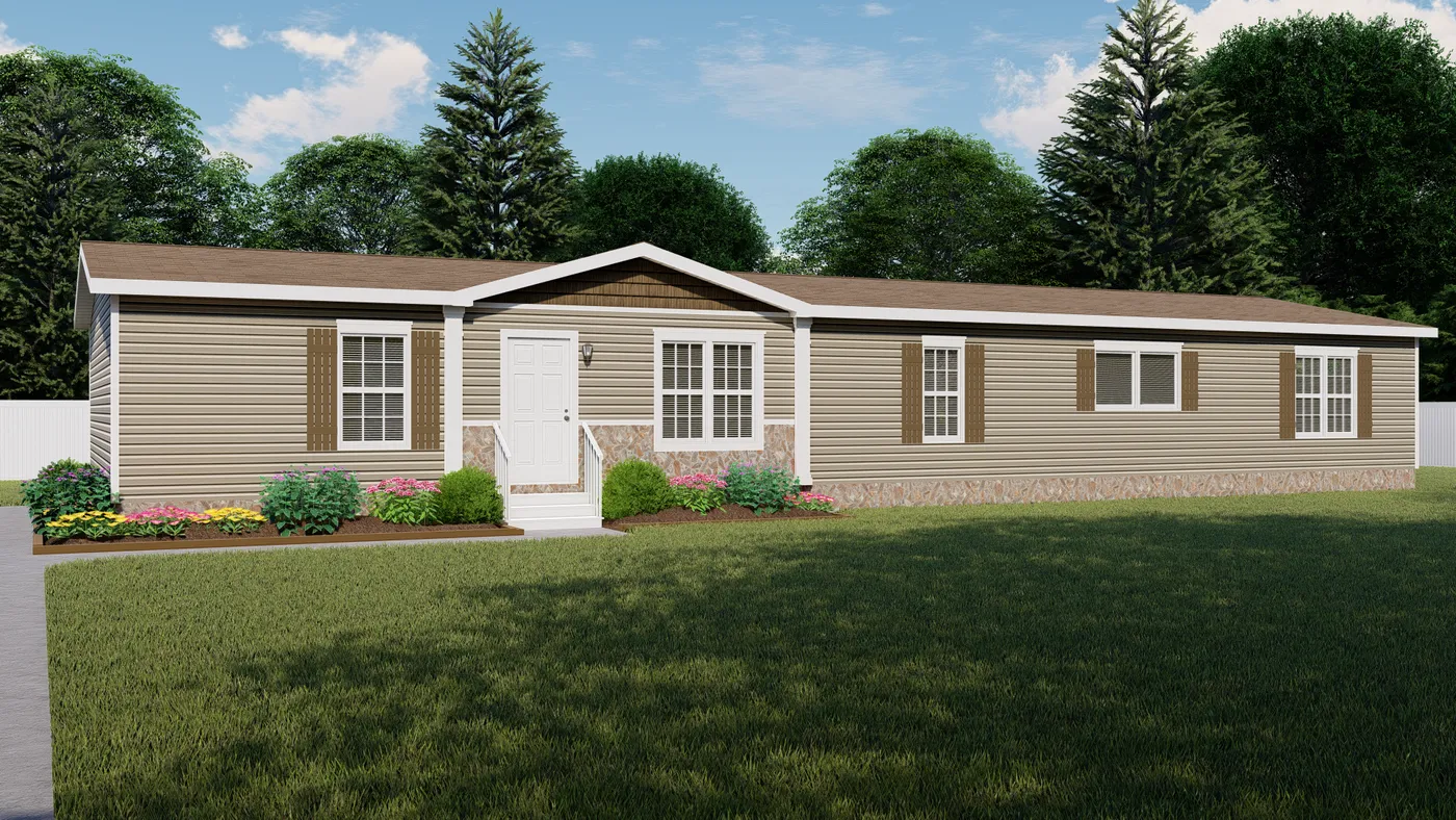 The CHAMBORD Exterior. This Manufactured Mobile Home features 4 bedrooms and 2 baths.