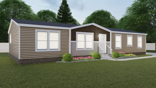 The THE ANNIVERSARY 2.1 Exterior. This Manufactured Mobile Home features 3 bedrooms and 2 baths.