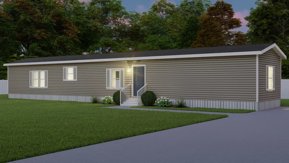 The THE ANNIVERSARY ANN16763A Exterior. This Manufactured Mobile Home features 3 bedrooms and 2 baths.