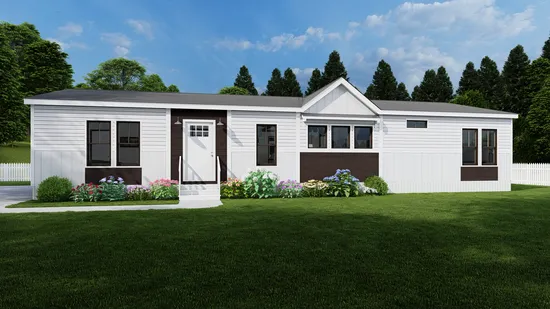 The THE SUMNER Exterior. This Manufactured Mobile Home features 3 bedrooms and 2 baths.