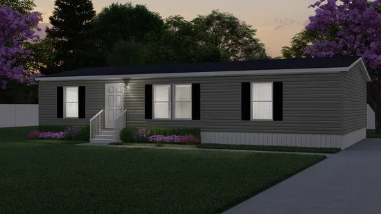 The AMETHYST Exterior. This Manufactured Mobile Home features 3 bedrooms and 2 baths.