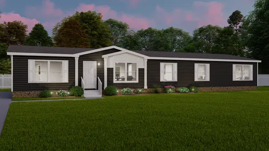 The THE FUSION 32B Exterior. This Manufactured Mobile Home features 4 bedrooms and 2 baths.