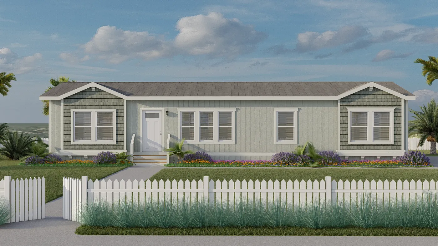The CORONADO 2458C Exterior. This Manufactured Mobile Home features 3 bedrooms and 2 baths.