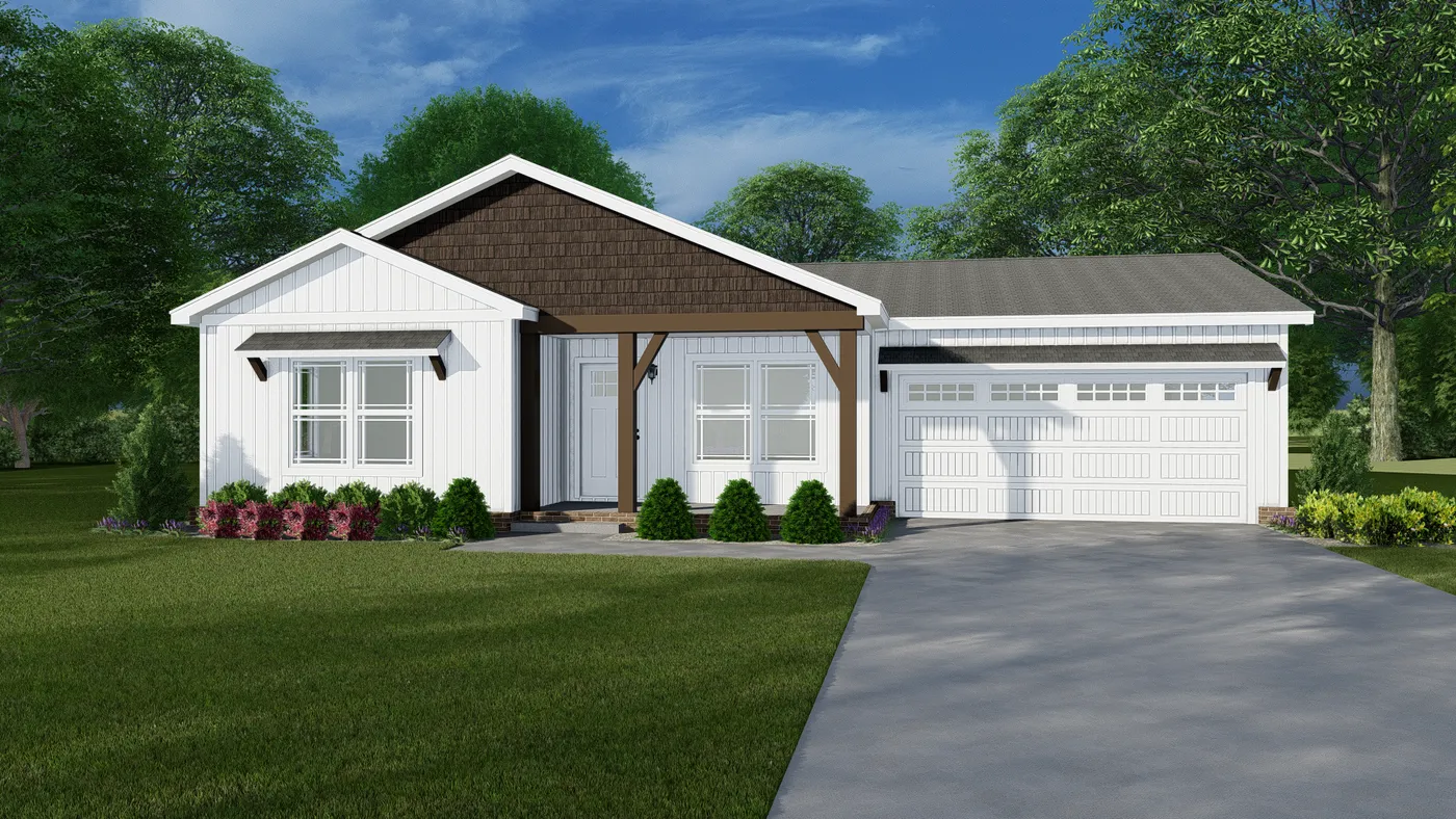The KEENELAND Exterior. This Manufactured Mobile Home features 3 bedrooms and 2 baths.