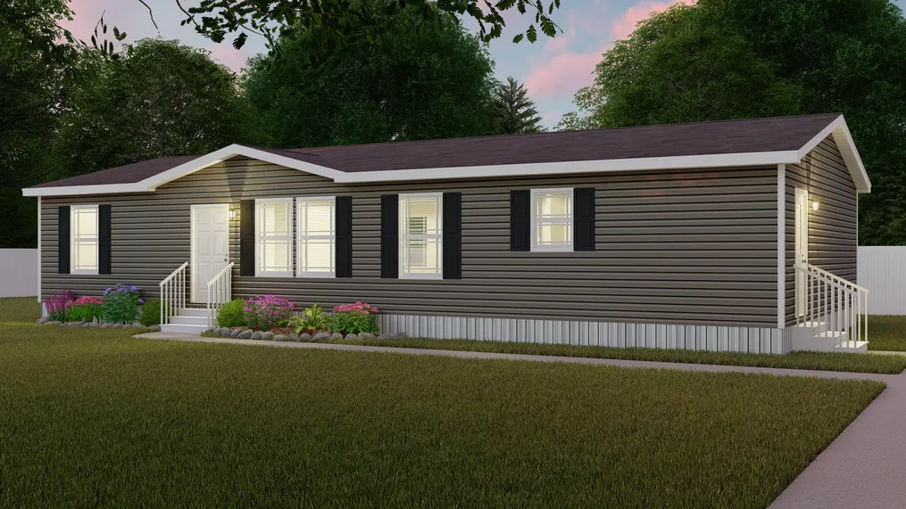 The CLASSIC 56G Exterior. This Manufactured Mobile Home features 3 bedrooms and 2 baths.